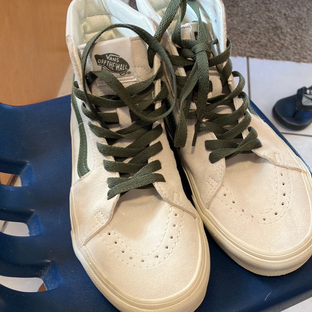 HunterGreen & Cream VANS hightops